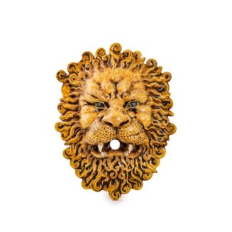 Maschera leone per fontana a parete